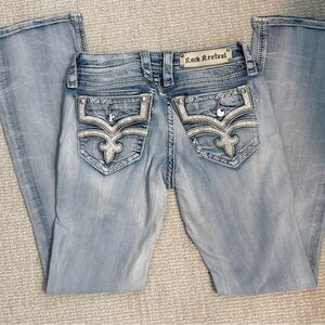 Rock Revival Faded Blue Boot Cut Jeans